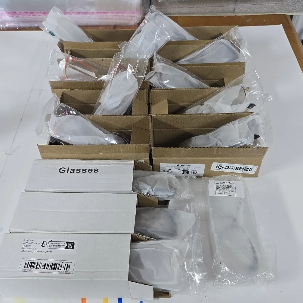 LOT OF 14 BLUE LIGHT BLOCKING TRANSITION FASHION GLASSES -ALL BRAND NEW!